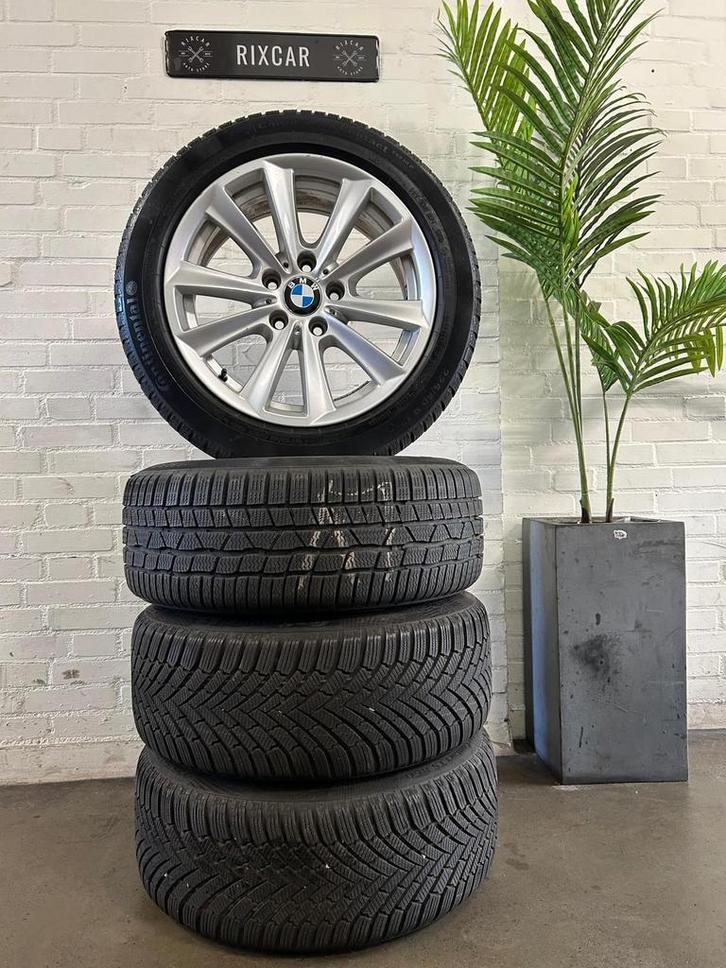Originele BMW Velgenset 17INCH 5X120 + Continental Winterban, Auto-onderdelen, Banden en Velgen, Banden en Velgen, Winterbanden