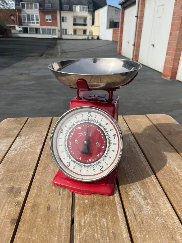 Retro look weegschaal, Elektronische apparatuur, Weegschalen, Ophalen, Zo goed als nieuw