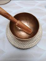 Bol chantant tibétain artisanal bronze 13cm Résonnance.25 s, Enlèvement ou Envoi