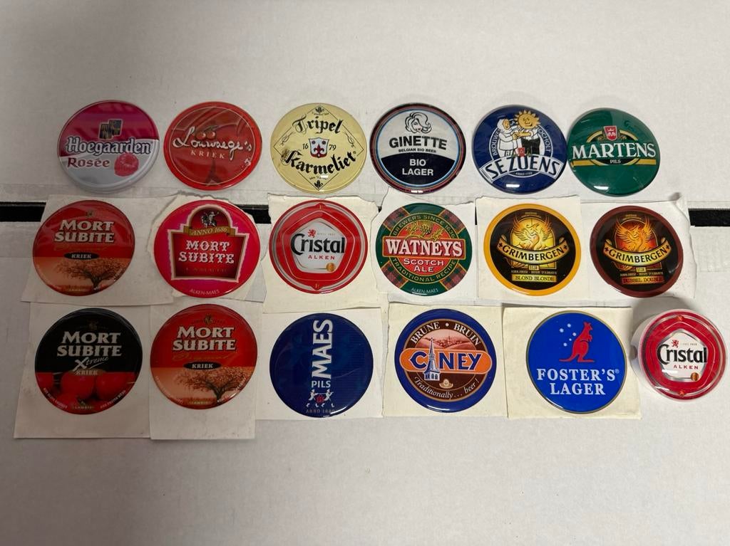 Tapkraan logo schijfjes / stickers, Verzamelen, Biermerken, Ophalen, Zo goed als nieuw