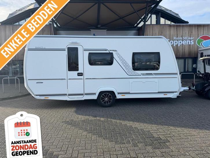 Fendt Bianco Activ 465 SGE, Caravanes & Camping, Caravanes, jusqu'à 2, 1250 - 1500 kg, Siège de train, Fendt, 2 lits séparés, Lit dans la longueur