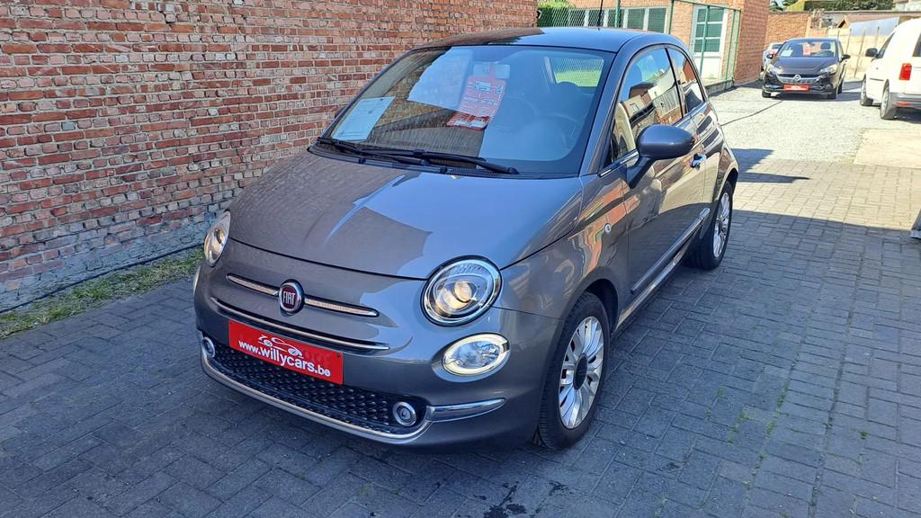 Fiat 500 Lounge 1.2i*Airco*Alu velgen*pano-dak*mistlampen*di, 4 zetels, Stof, Gebruikt, Euro 6