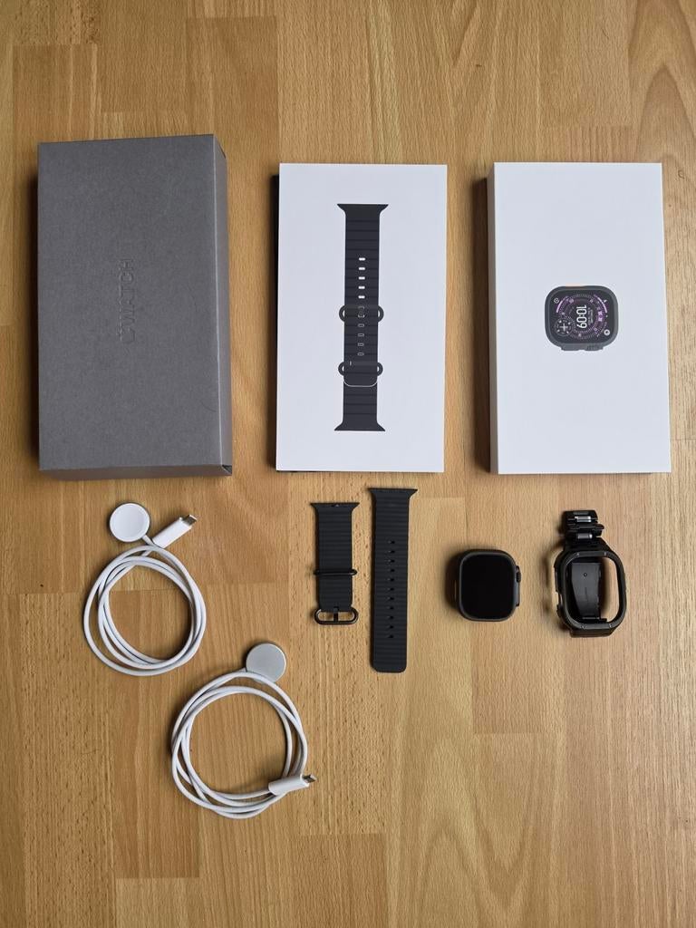 Apple Ultra watch 3, zwart, Telecommunicatie, Ophalen of Verzenden