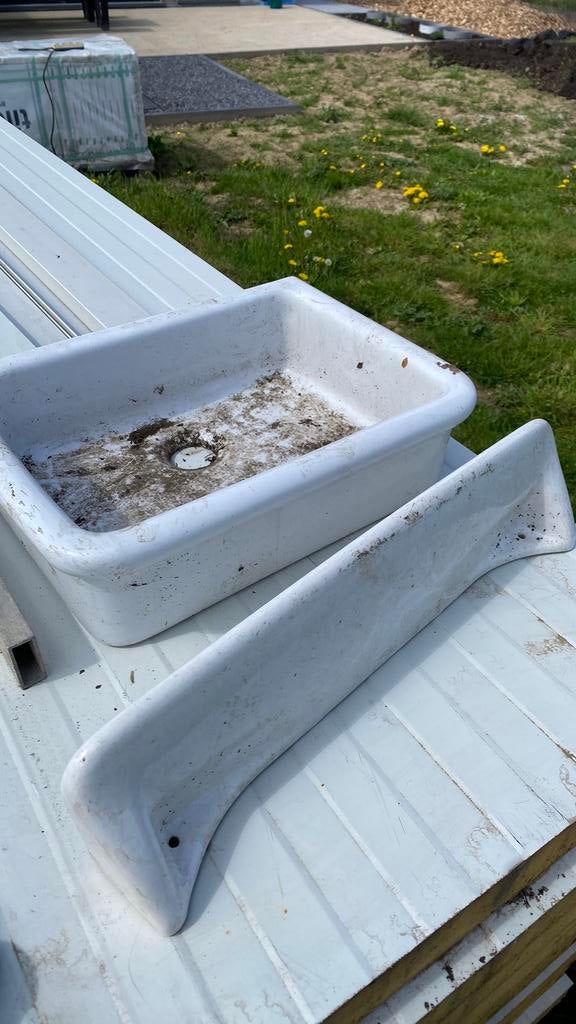 Retro wasbak en tablet germany, Antiek en Kunst, Ophalen