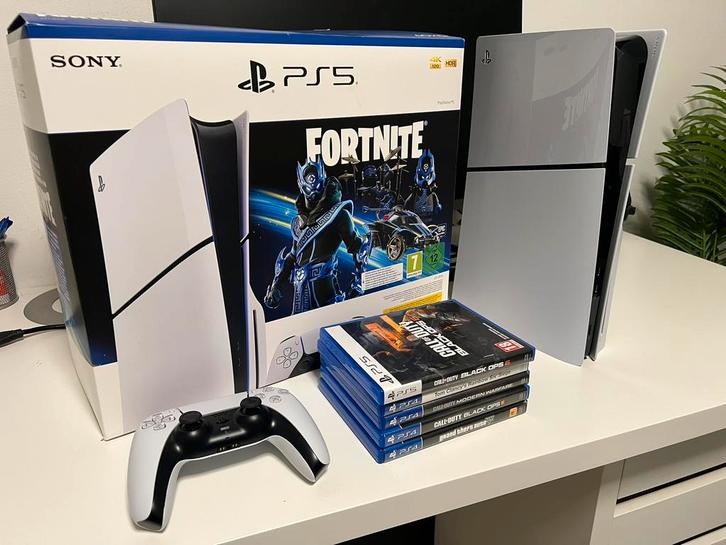 PS5 Disc Edition + 5 Games in topstaat, Consoles de jeu & Jeux vidéo, Consoles de jeu | Sony PlayStation 5, Comme neuf, Playstation 5