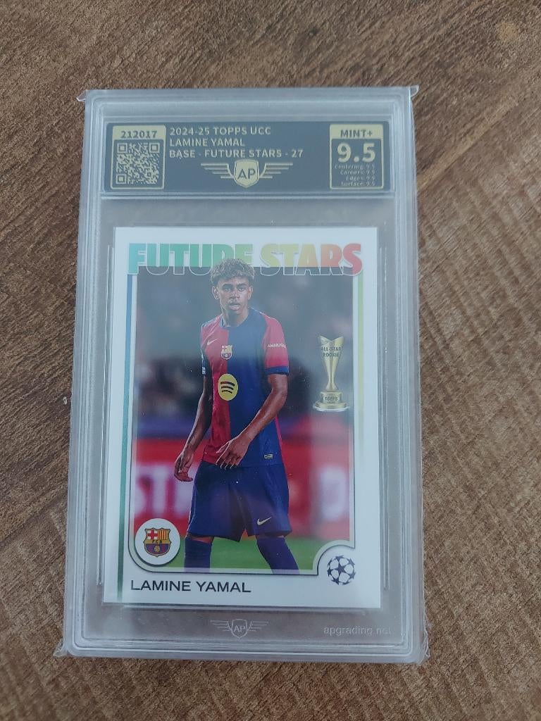 Lamine Yamal - Topps 24/25 - Future Stars- AP Graded 9.5, Verzamelen, Sportartikelen en Voetbal, Nieuw, Spelerskaart, Ophalen of Verzenden