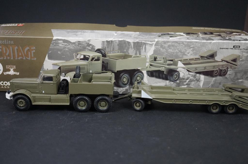Corgi Diamond T Tank transporter - 1/50 - Limited edition, Ophalen of Verzenden, Zo goed als nieuw, Corgi