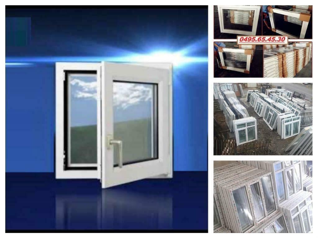 Ontbevoorrading van PVC-kozijnen en -deuren, Doe-het-zelf en Bouw, Glas en Ramen, Nieuw, Ophalen