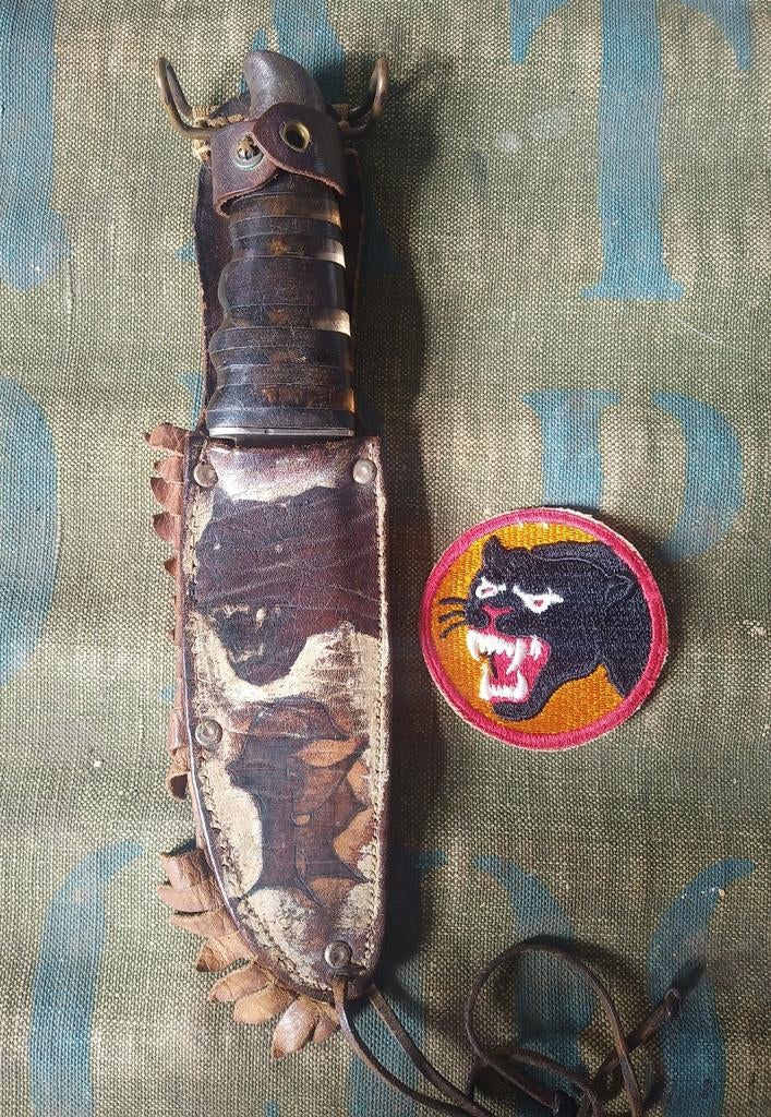 US WW2 couteau poignard 66th black panthers. Lire annonce, Armée de terre, Couteau ou Poignard
