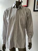 Ermenegildo Zegna chemise rayures 42 16,5 L, Enlèvement ou Envoi, Blanc