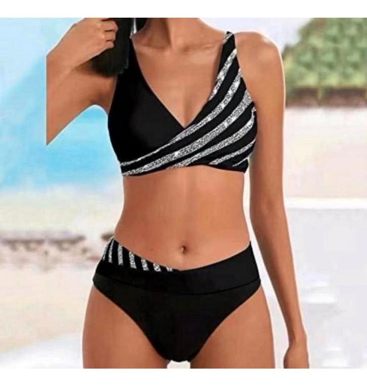 dames bikini set tweedelig badpak badmode maat M gestreept, Kleding | Dames, Badmode en Zwemkleding, Nieuw, Bikini, Zwart, Ophalen of Verzenden
