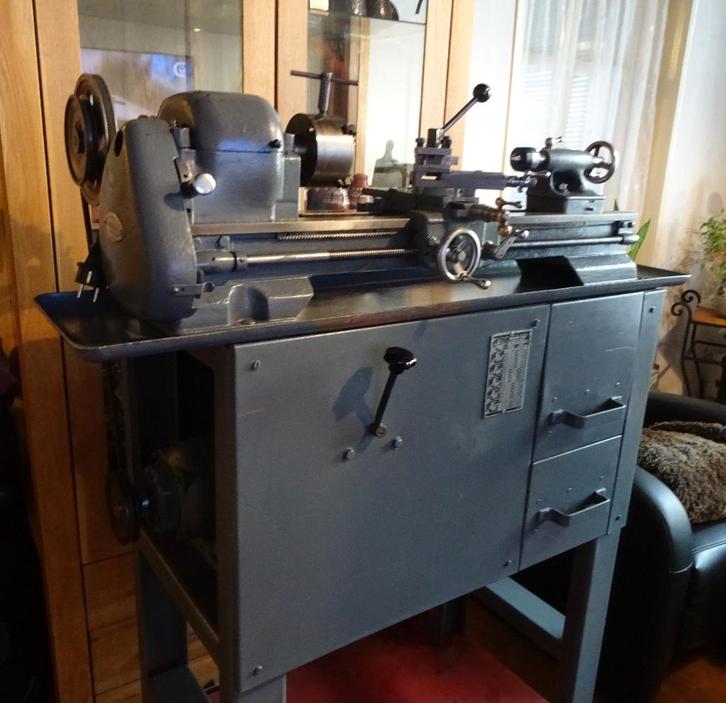 Draaibank, metaal Craftsman compleet, Doe-het-zelf en Bouw, Draaibanken, Gebruikt, Metaaldraaibank, 500 tot 1000 mm, Ophalen