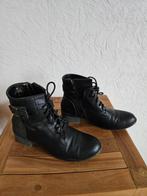 Bottillons noirs pointure 38, Enlèvement ou Envoi, Boots et Botinnes, Porté, Noir