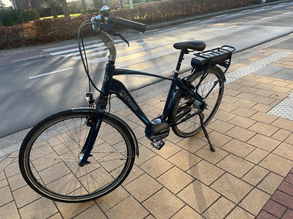 Elektrische Herenfiets Oxford, 51 tot 55 cm, Ophalen, Zo goed als nieuw, 50 km per accu of meer