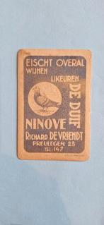 Carte à jouer Ninove_De Duif Wines & Liquories_Blue_278, Enlèvement ou Envoi, Utilisé, Carte(s) à jouer