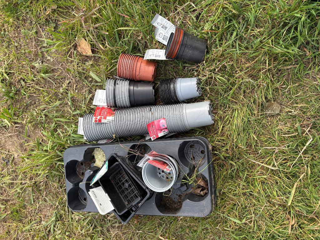 Gratis bloempotjes, Jardin & Terrasse, Pots de fleurs, Enlèvement, Comme neuf, Synthétique