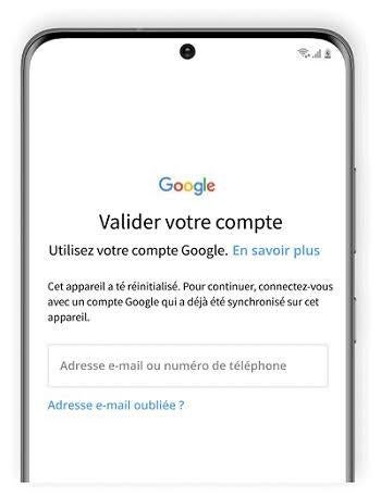 Smartphone bloquer google ou mot de passe pc oublier