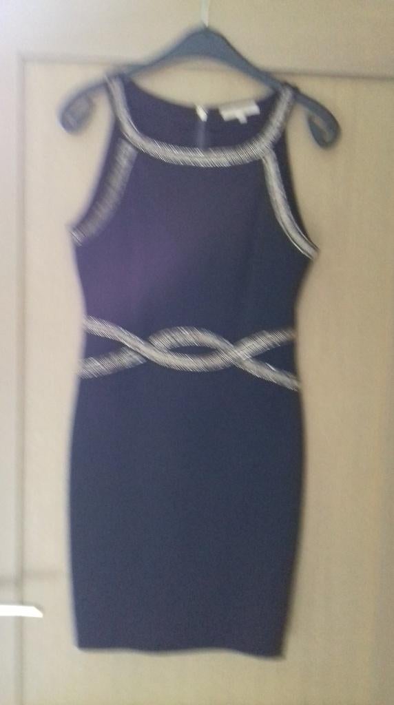 zwarte jurk met gouden details, Kleding | Dames, Zwart, Zo goed als nieuw, Boven de knie, Ophalen