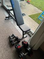 Fitness bank met 54kg gewicht, Sport en Fitness, Ophalen, Zo goed als nieuw, Fitnessbank