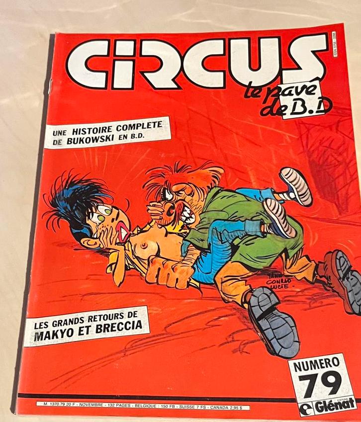 BD Circus n79 – 1984 – Glénat – Bukowski – vintage, Livres, BD | Comics, Enlèvement ou Envoi