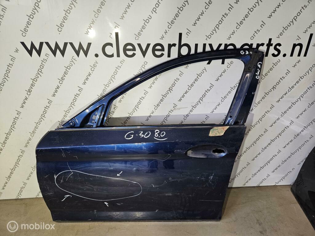Voordeur links originel linksvoor BMW 5-serie G30 ('17-'20), Gebruikt, Deur, Voor, Ophalen of Verzenden