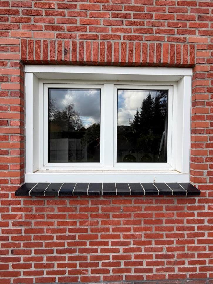 Pvc / Kuntstof kozijn wit met dubbelglas, Bricolage & Construction, Châssis & Portes coulissantes, Comme neuf, Enlèvement