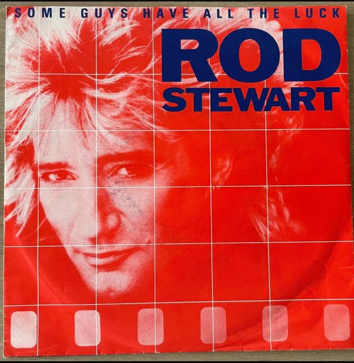 Rod Stewart single vinyl Some Guys Have All the Luck, CD & DVD, Vinyles | Pop, Comme neuf, Enlèvement ou Envoi