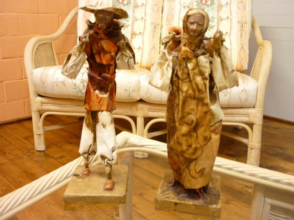 Papier mache (2 waterdragers), Ophalen of Verzenden