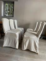 Set van 6 rieten stoelen met hoes - stijlvol en stevig, Ophalen, Gebruikt, Overige kleuren, Riet of Rotan