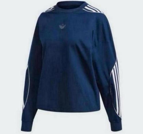 Adidas fm1934 dame dames sweater XS blauw met witte strepen, Kleding | Dames, Truien en Vesten, Zo goed als nieuw, Maat 34 (XS) of kleiner