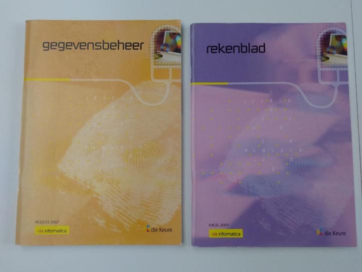 Via informatica Gegevensbeheer / Rekenblad : Guy Steppe, Boeken, Schoolboeken, Zo goed als nieuw, Informatica en Computer, Overige niveaus