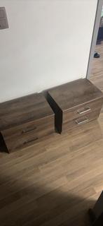 Lot de 2 table de chevet comme neuf, Enlèvement ou Envoi, 45 à 65 cm, Comme neuf, 55 à 70 cm