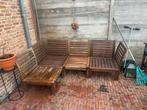 Lounge set buiten zonder kussens, Tuin en Terras, Tuinsets en Loungesets, Ophalen, Gebruikt, Hout