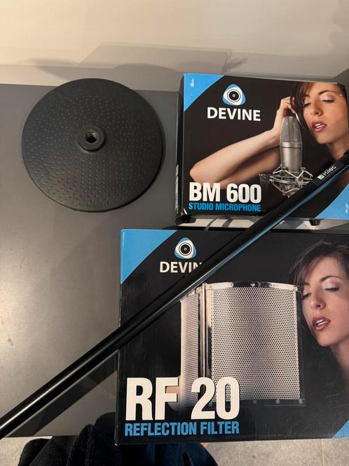 Devine reflectiefilter & BM-600 condensatormicrofoon, Muziek en Instrumenten, Microfoons, Ophalen of Verzenden