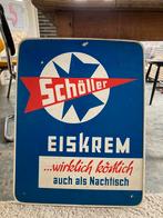 Reclamebord Schöller Eiskrem (jaren 50), Enlèvement, Utilisé, Panneau publicitaire