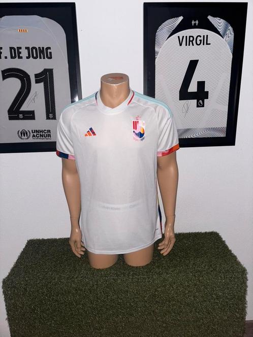 België uitshirt 2022-2024, Sport en Fitness, Voetbal, Zo goed als nieuw, Shirt, Maat L, Verzenden