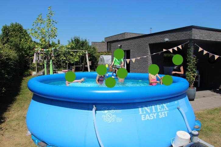 intex zwembad, Tuin en Terras, Zwembaden, Gebruikt, Opzetzwembad, 80 tot 120 cm, 400 cm of meer, 300 cm of meer, Rond, Ophalen