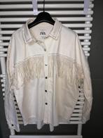 jasje vestje met kwastjes cowboy stijl Zara maat M, Maat 38/40 (M), Wit, Ophalen of Verzenden, Zo goed als nieuw
