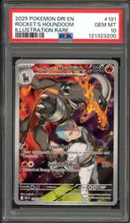 Team Rocket's Houndoom [IR] PSA 10 191/182 Destined Rivals, Hobby en Vrije tijd, Verzamelkaartspellen | Pokémon, Ophalen of Verzenden