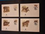 eerstedagsenveloppen -Portugal -WWF -Lynx -1986, Postzegels en Munten, Ophalen of Verzenden, Portugal