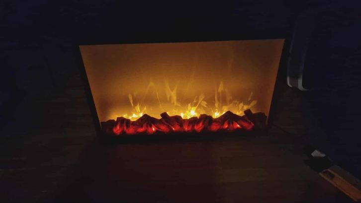 Elektrische sfeerhaard zwart als decoratie, Huis en Inrichting, Haarden, Zo goed als nieuw, Ophalen
