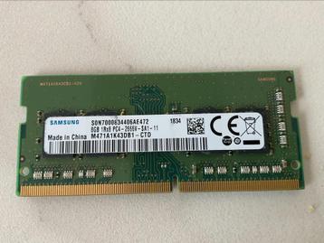 8 Go de mémoire RAM DDR4 Samsung, Enlèvement ou Envoi, Comme neuf, DDR4