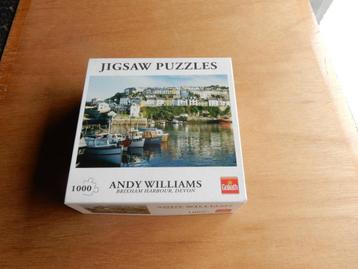 nr.1586 - Puzzel Brixham harbour - 1000 stukjes, Hobby en Vrije tijd, Ophalen of Verzenden, 500 t/m 1500 stukjes, Legpuzzel
