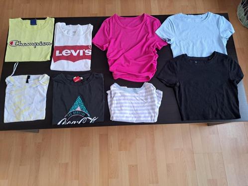 lot 8 t-shirt fille femme taille S vêtement habit, Kleding | Dames, T-shirts, Gedragen, Ophalen of Verzenden
