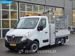 Renault Master 145PK Open Laadbak met Hiab 013T Kraan Werkve, Auto's, Bestelwagens en Lichte vracht, Stof, Gebruikt, 4 cilinders