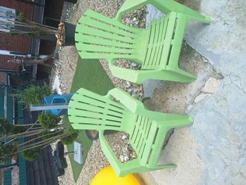 Chaise de jardin verte, facile à laver, Enlèvement, Comme neuf