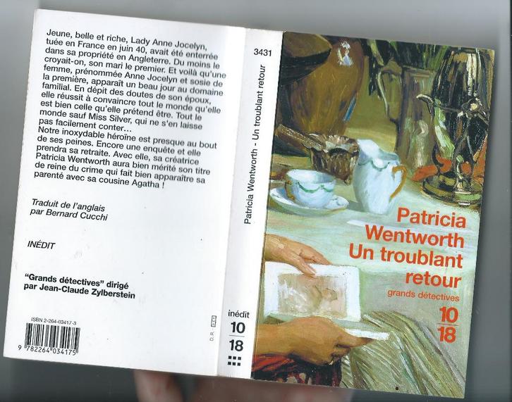 Patricia Wentworth: Een verontrustende terugkeer, Boeken, Detectives, Gelezen, Ophalen of Verzenden