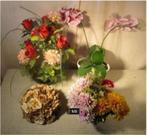 4 Mooie Potten met Kunstbloemen, Ophalen of Verzenden, Zo goed als nieuw