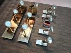 Set verlichting spots diversen, Ophalen, Metaal of Aluminium, Landelijk en moderne armaturen, Zo goed als nieuw