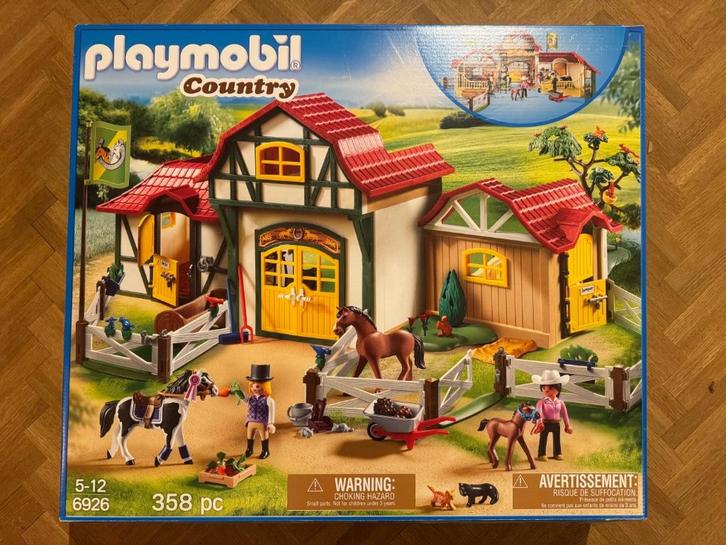 Playmobil Country 6926 grote paardenstal, Kinderen en Baby's, Speelgoed | Playmobil, Zo goed als nieuw, Complete set, Ophalen of Verzenden